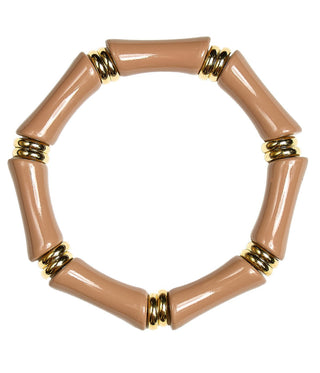 Logan - Bamboo Acrylic Bracelet - Glamourous Grace