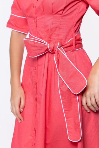 Logan Dress (Coral Pink)