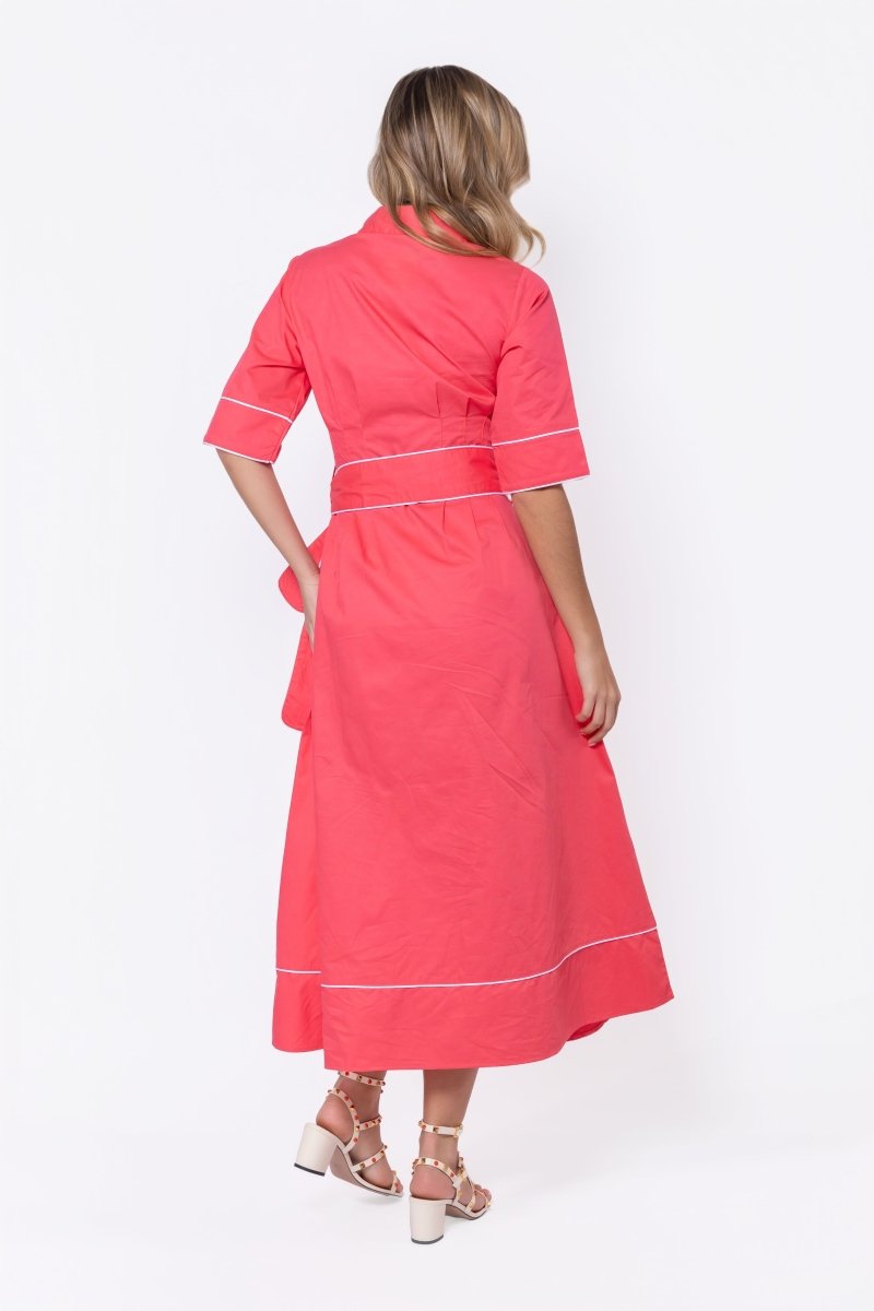 Logan Dress (Coral Pink) - Glamourous Grace