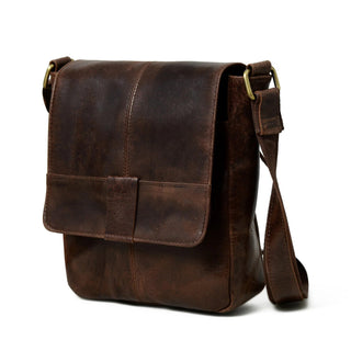 Brown Leather Crossbody Bag - Glamourous Grace
