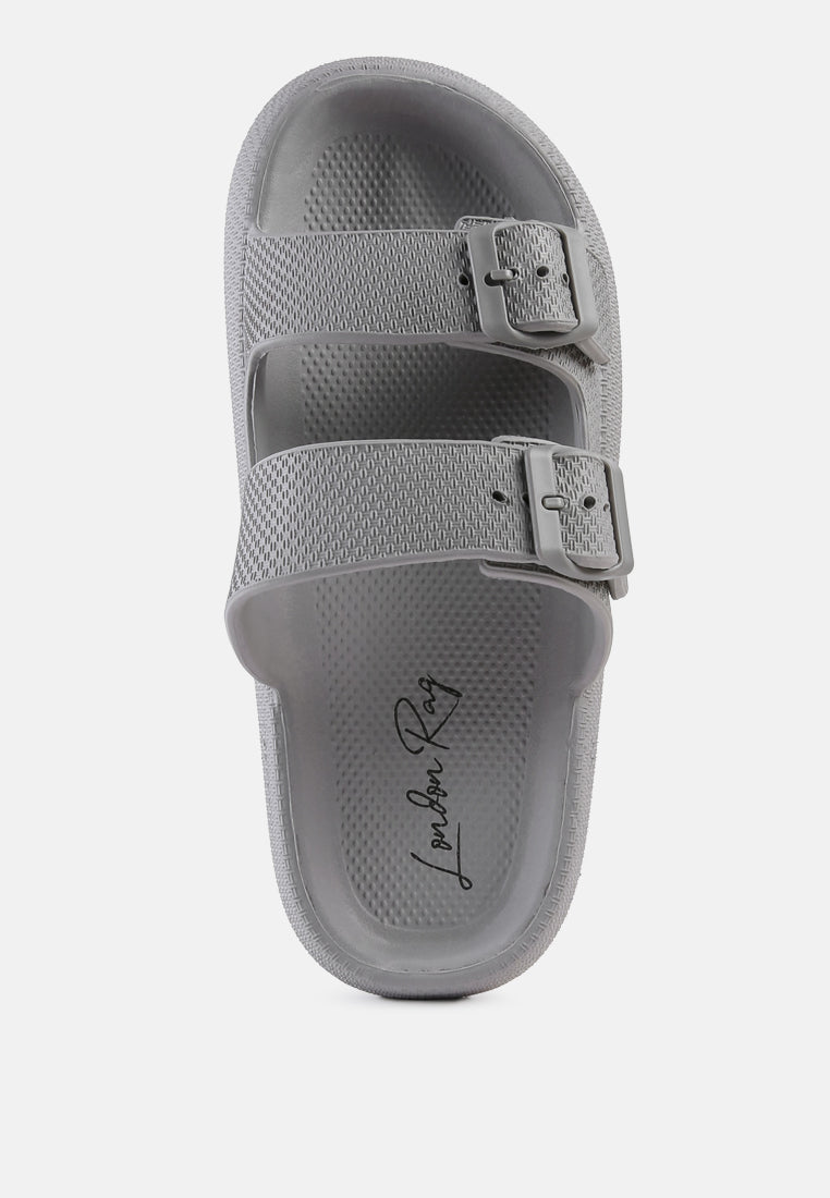 Loma Hovercraft Buckled Slides - Glamourous Grace