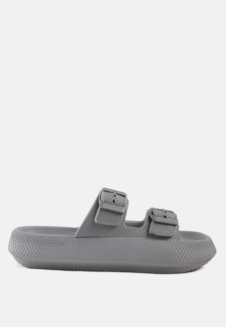 Loma Hovercraft Buckled Slides - Glamourous Grace