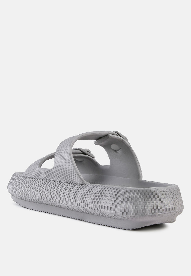 Loma Hovercraft Buckled Slides - Glamourous Grace