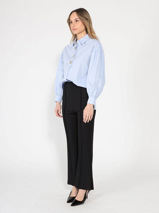 Long Puff Sleeve Button Detail Cotton Shirt - Glamourous Grace