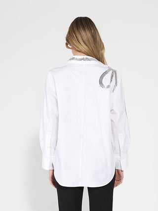 Long Sleeve Shirt Button Down Sequin Embellished - Glamourous Grace