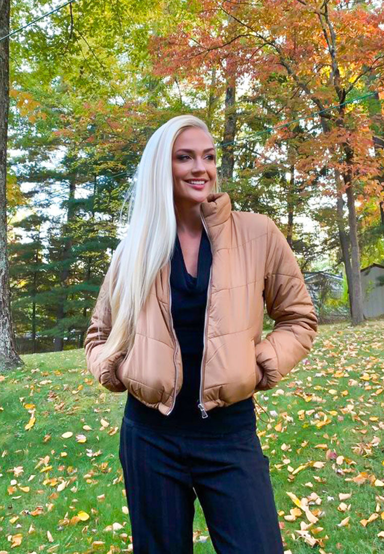 Long Sleeves Puffer Jacket - Glamourous Grace