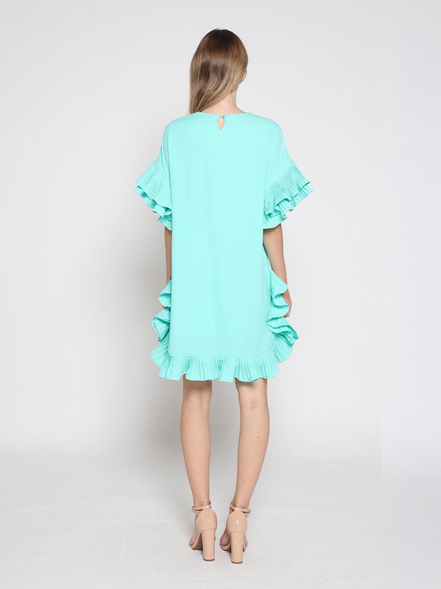 Loose Fitted Ruffle Sleeve Dress - Glamourous Grace