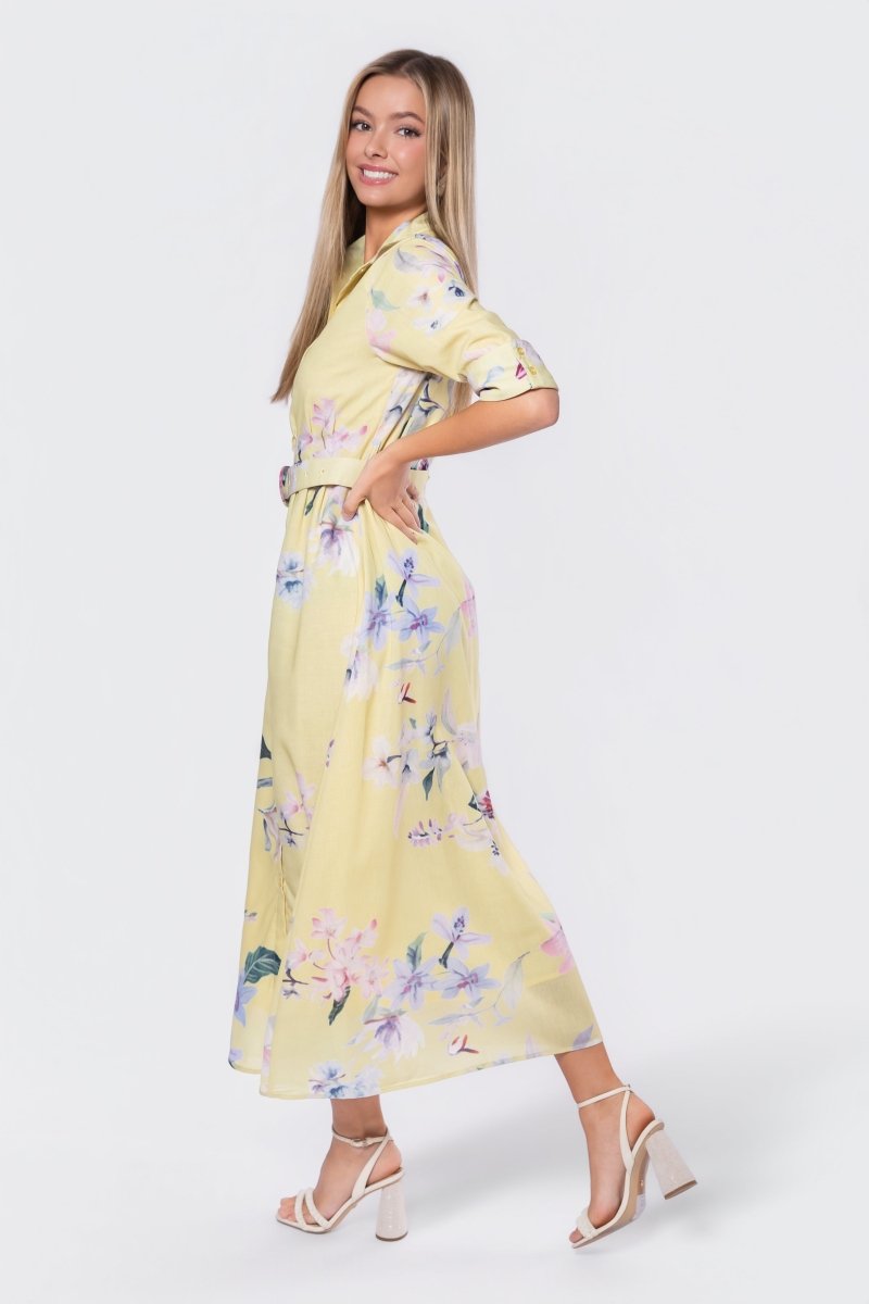 Lorina Dress (Yellow) - Glamourous Grace