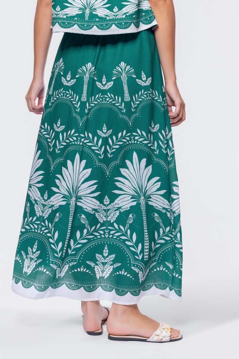Lottie Skirt (Green White) - Glamourous Grace