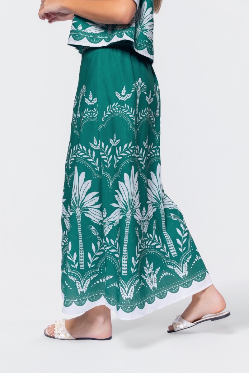 Lottie Skirt (Green White) - Glamourous Grace