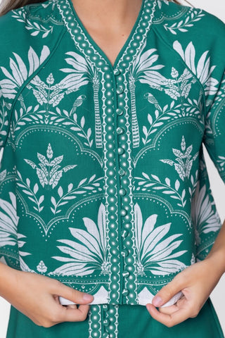 Lottie Top (Green White)