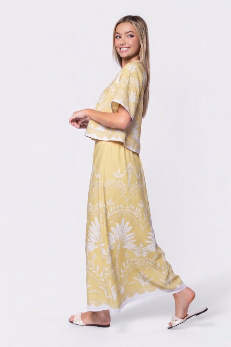 Lottie Top (Yellow White) - Glamourous Grace
