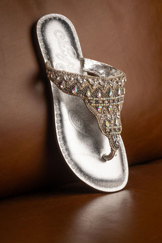 Loving U Sandals in Silver - Glamourous Grace