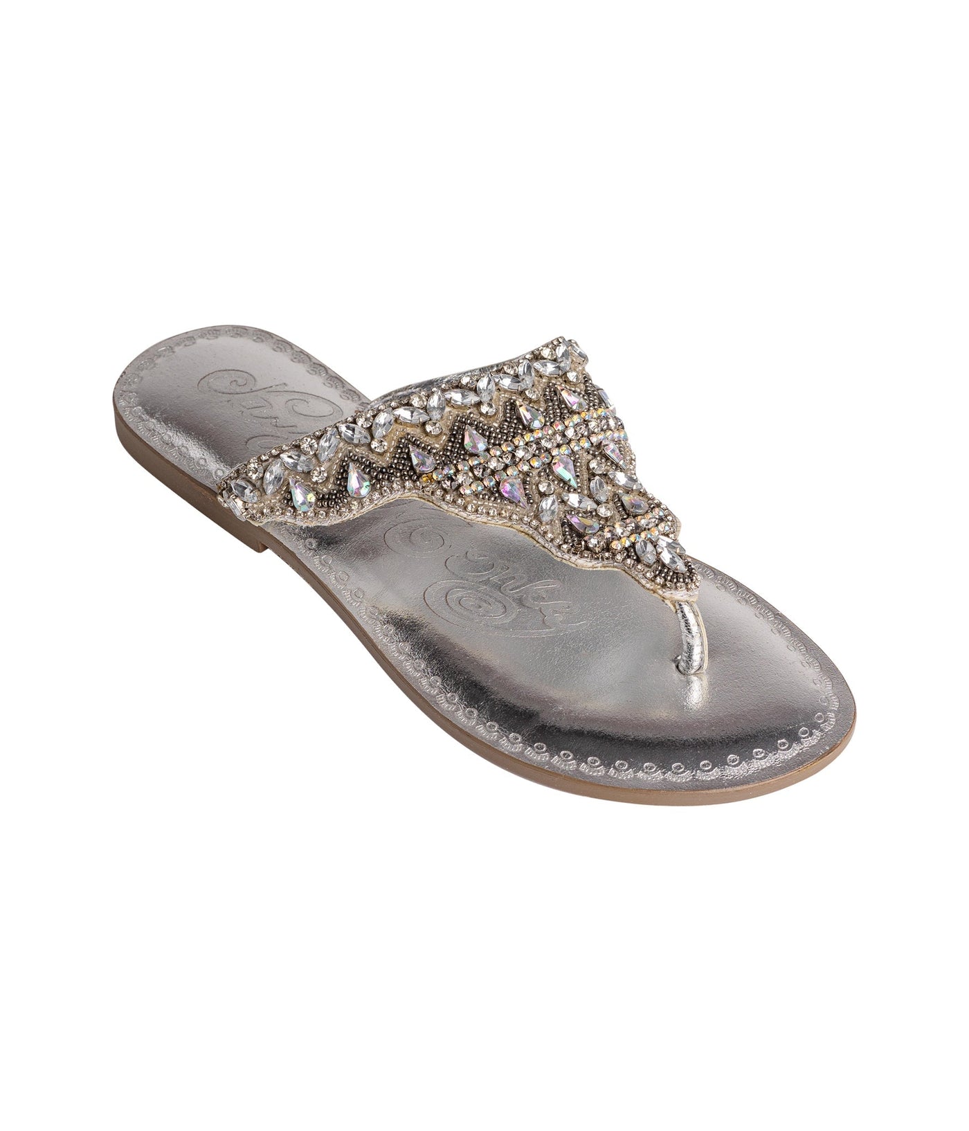 Loving U Sandals in Silver - Glamourous Grace