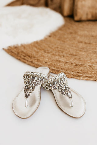 Loving U Sandals in Silver - Glamourous Grace