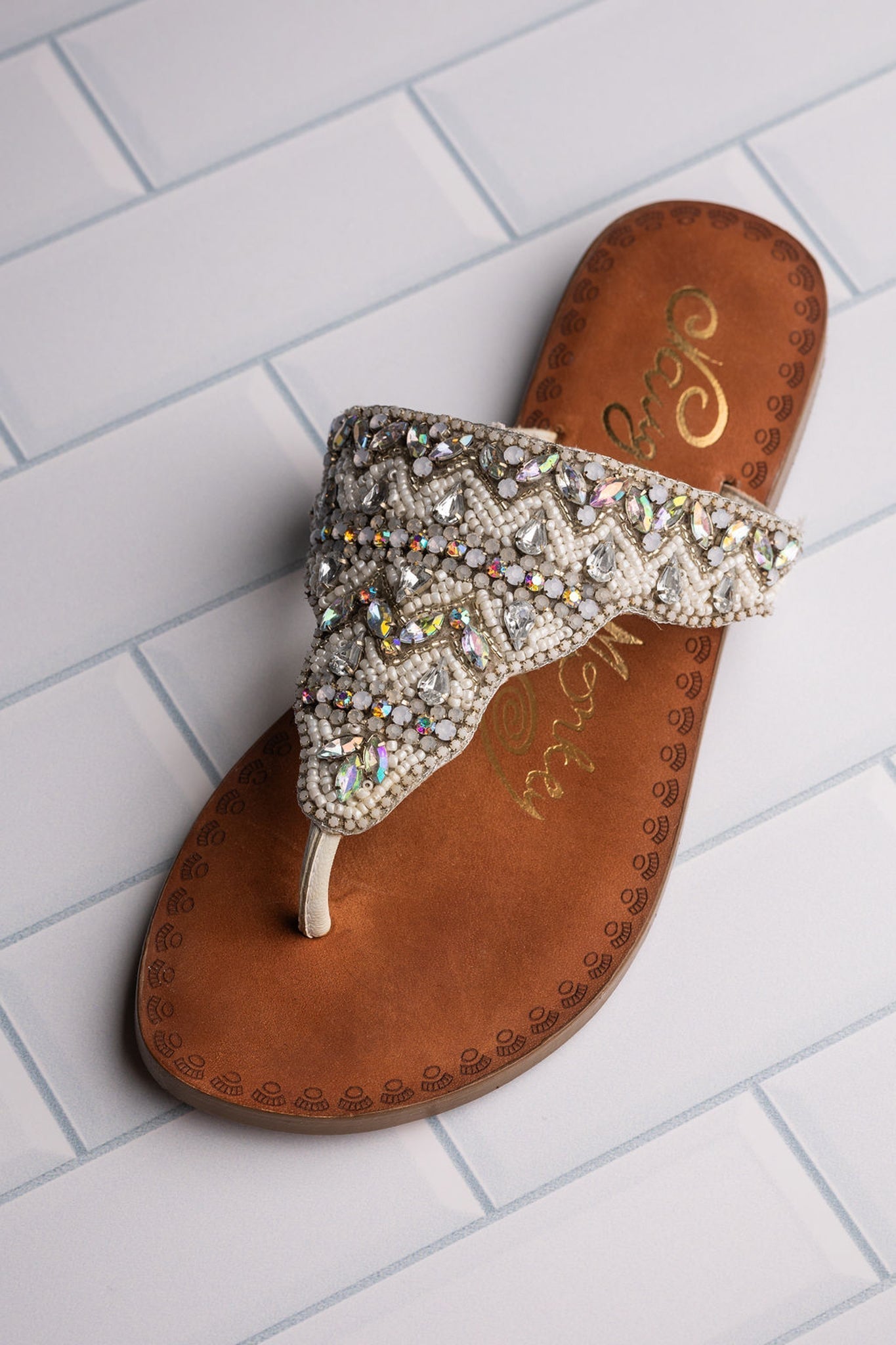 Loving U Sandals in White - Glamourous Grace