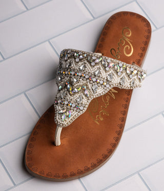 Loving U Sandals in White - Glamourous Grace