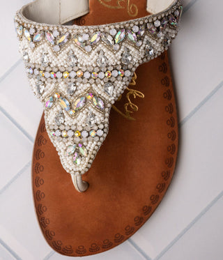 Loving U Sandals in White - Glamourous Grace