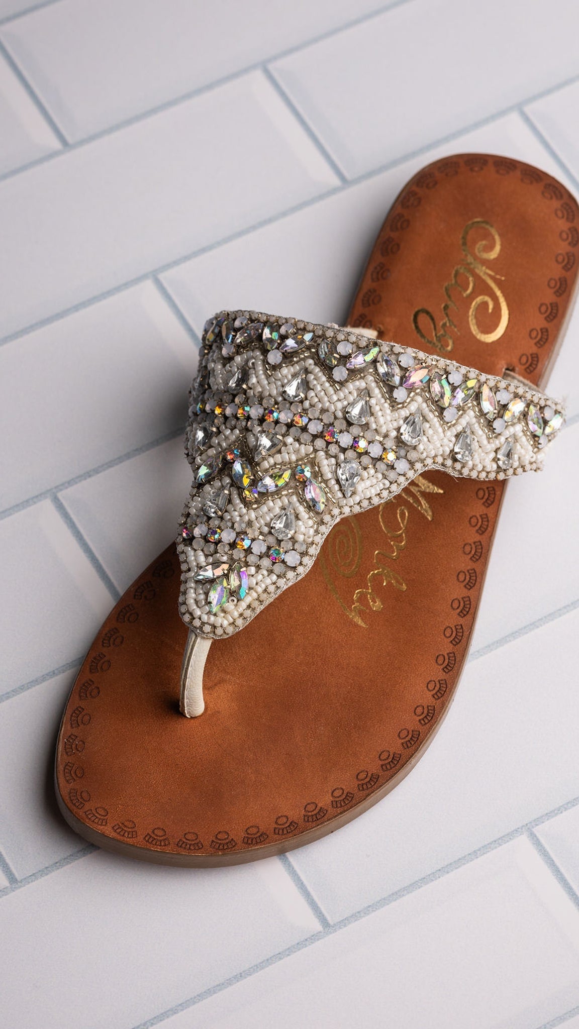 Loving U Sandals in White - Glamourous Grace