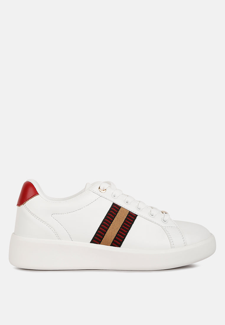 Loyalty Embroidery Detail Sneakers - Glamourous Grace