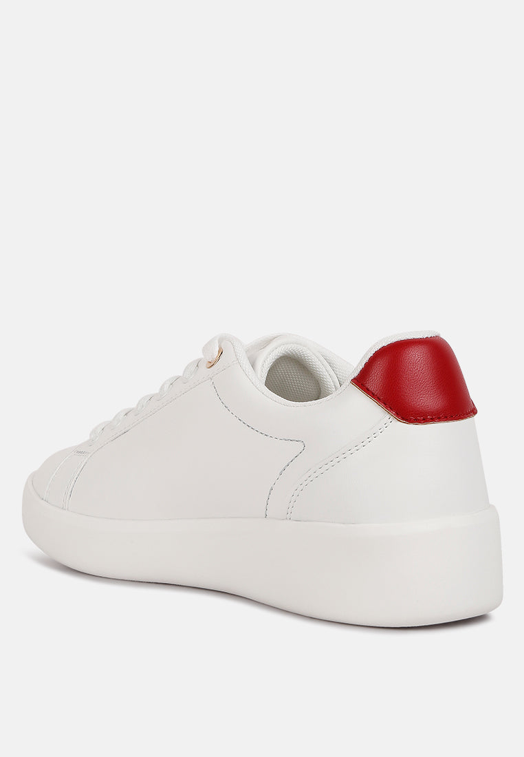 Loyalty Embroidery Detail Sneakers - Glamourous Grace