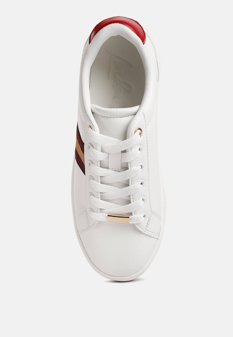 Loyalty Embroidery Detail Sneakers - Glamourous Grace