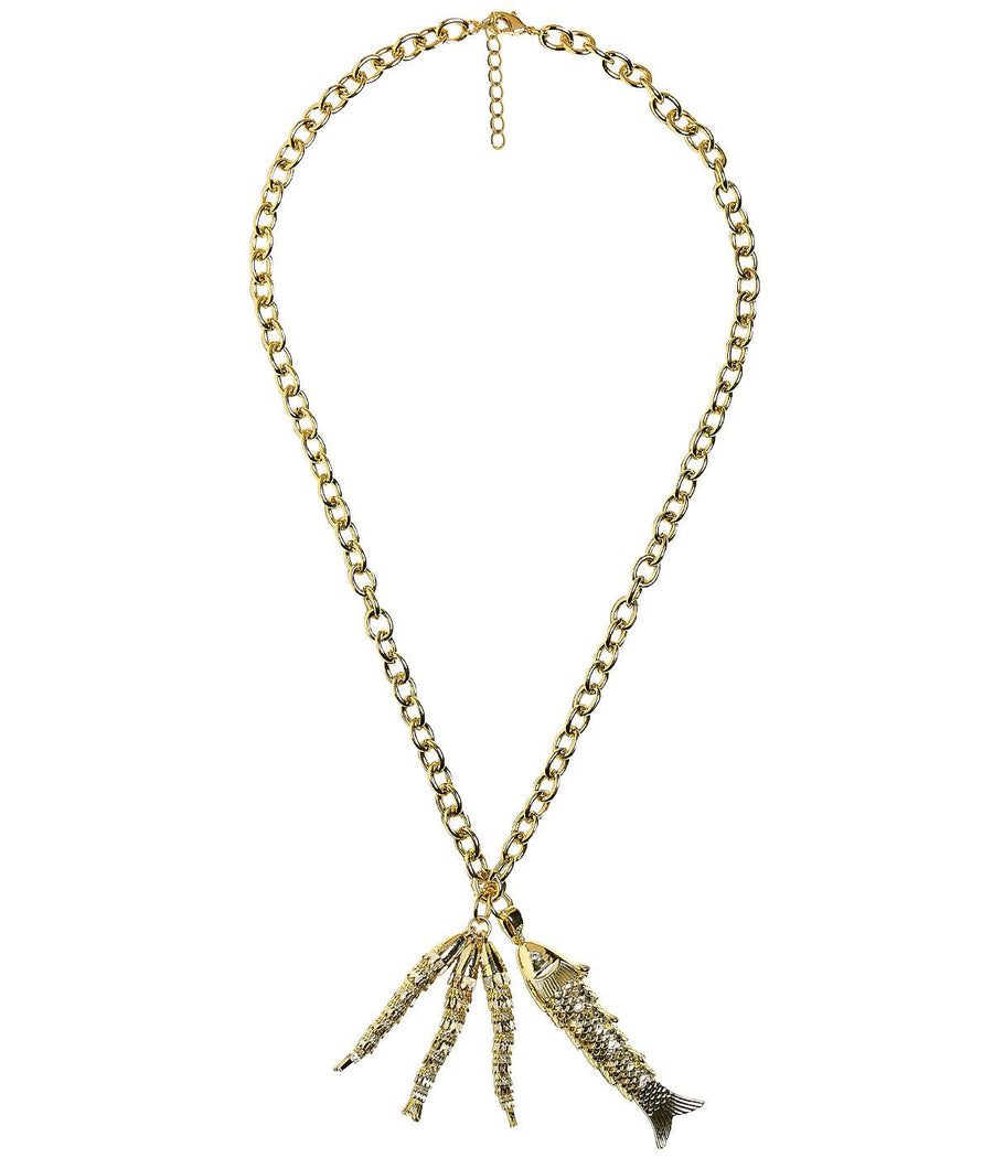 Lucky Double Fish Necklace- Momma and Baby Fish - Glamourous Grace