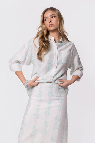 Lula Top (Green Pattern)