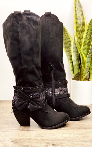 Lush Boot in Black - Glamourous Grace