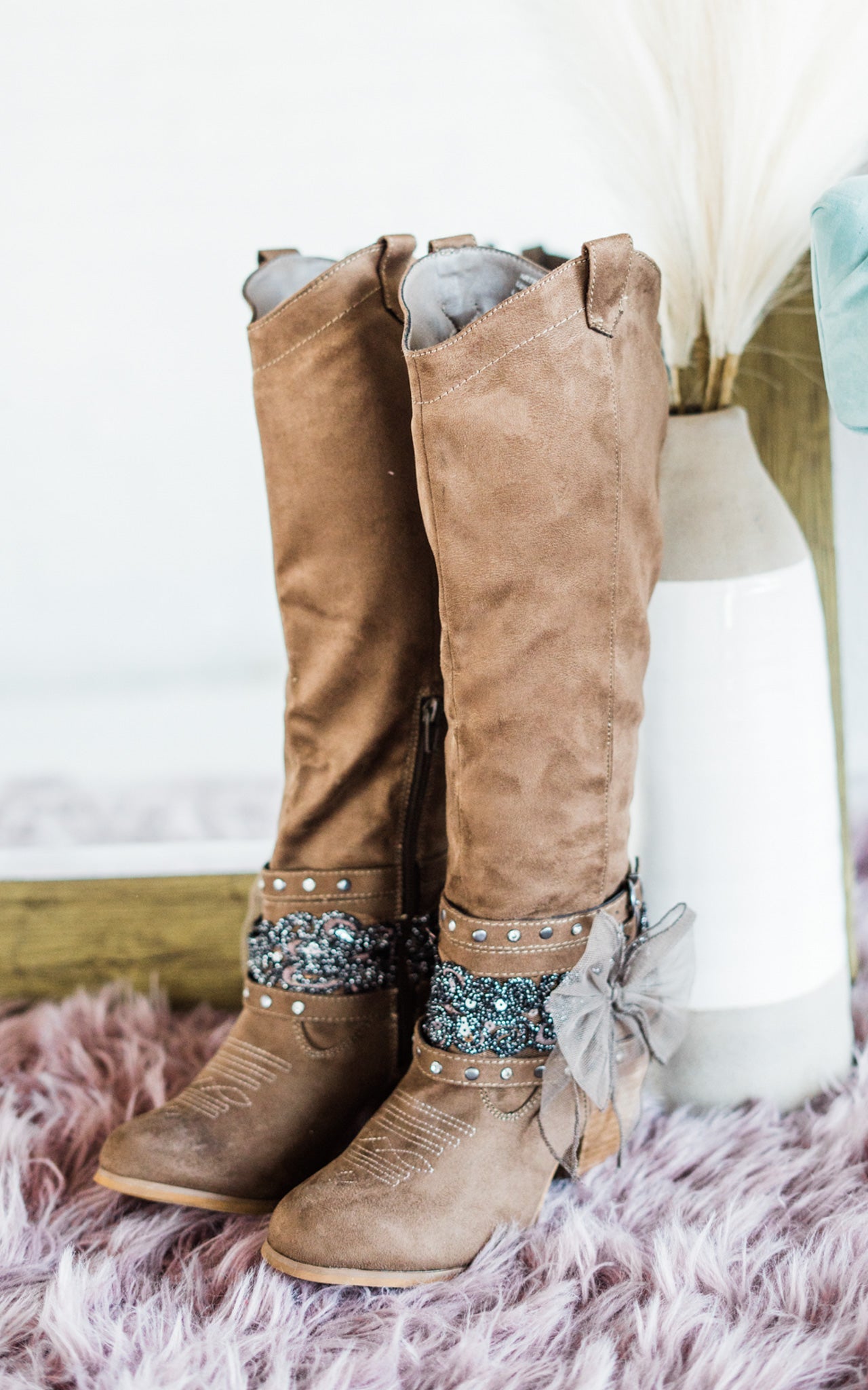 Lush Boot in Taupe - Glamourous Grace