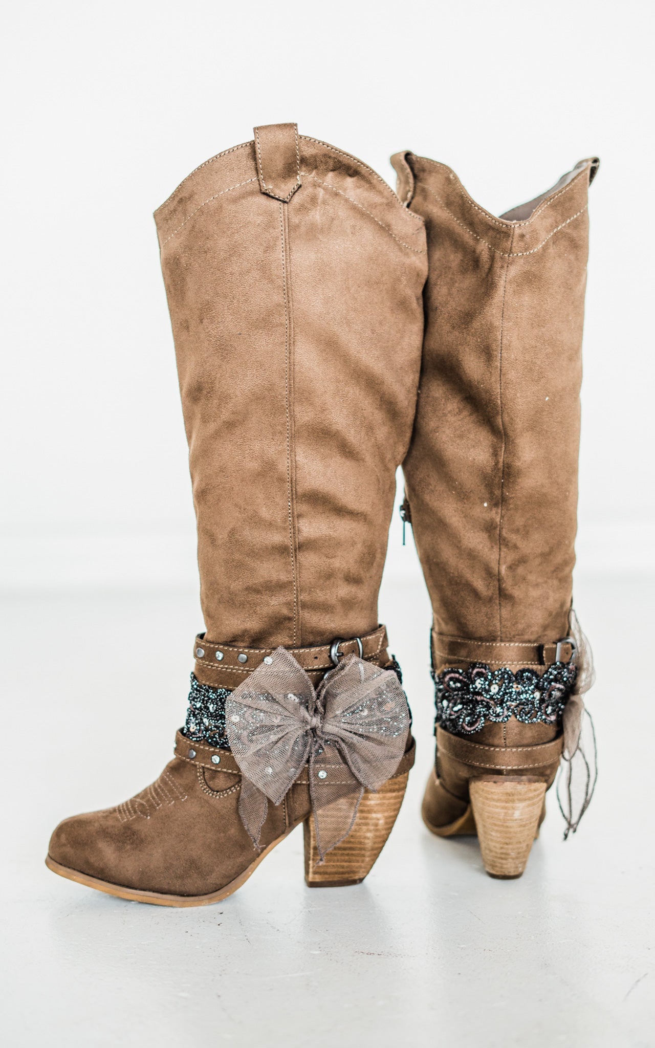 Lush Boot in Taupe - Glamourous Grace