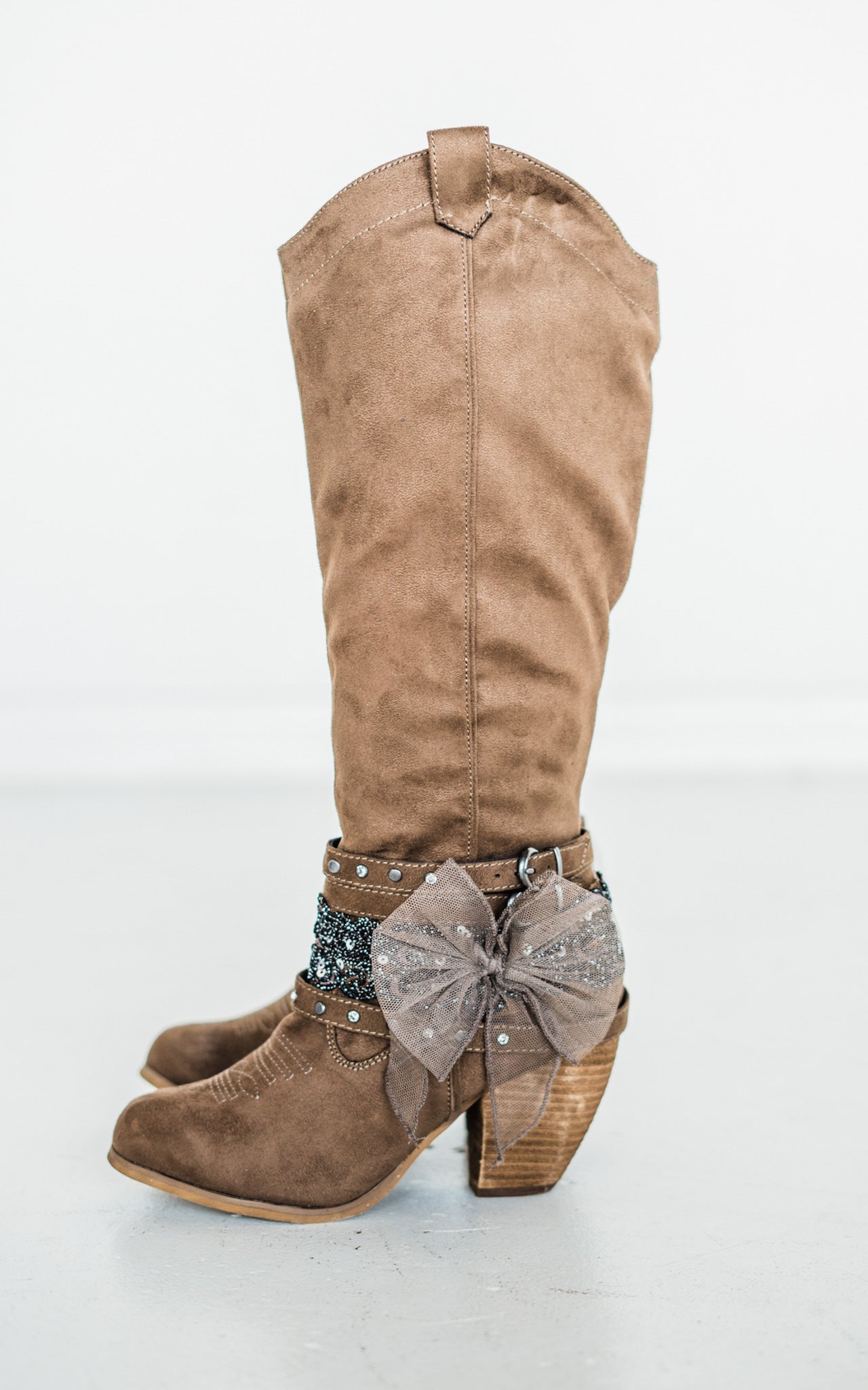 Lush Boot in Taupe - Glamourous Grace