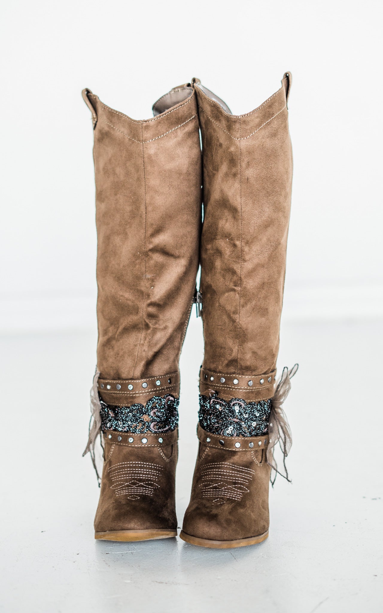 Lush Boot in Taupe - Glamourous Grace