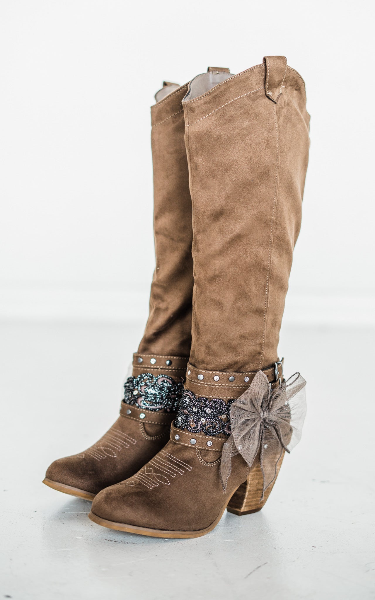 Lush Boot in Taupe - Glamourous Grace