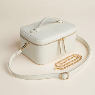 Jetsetter Train Case - Dusty Rose - Luxury Travel Makeup Case