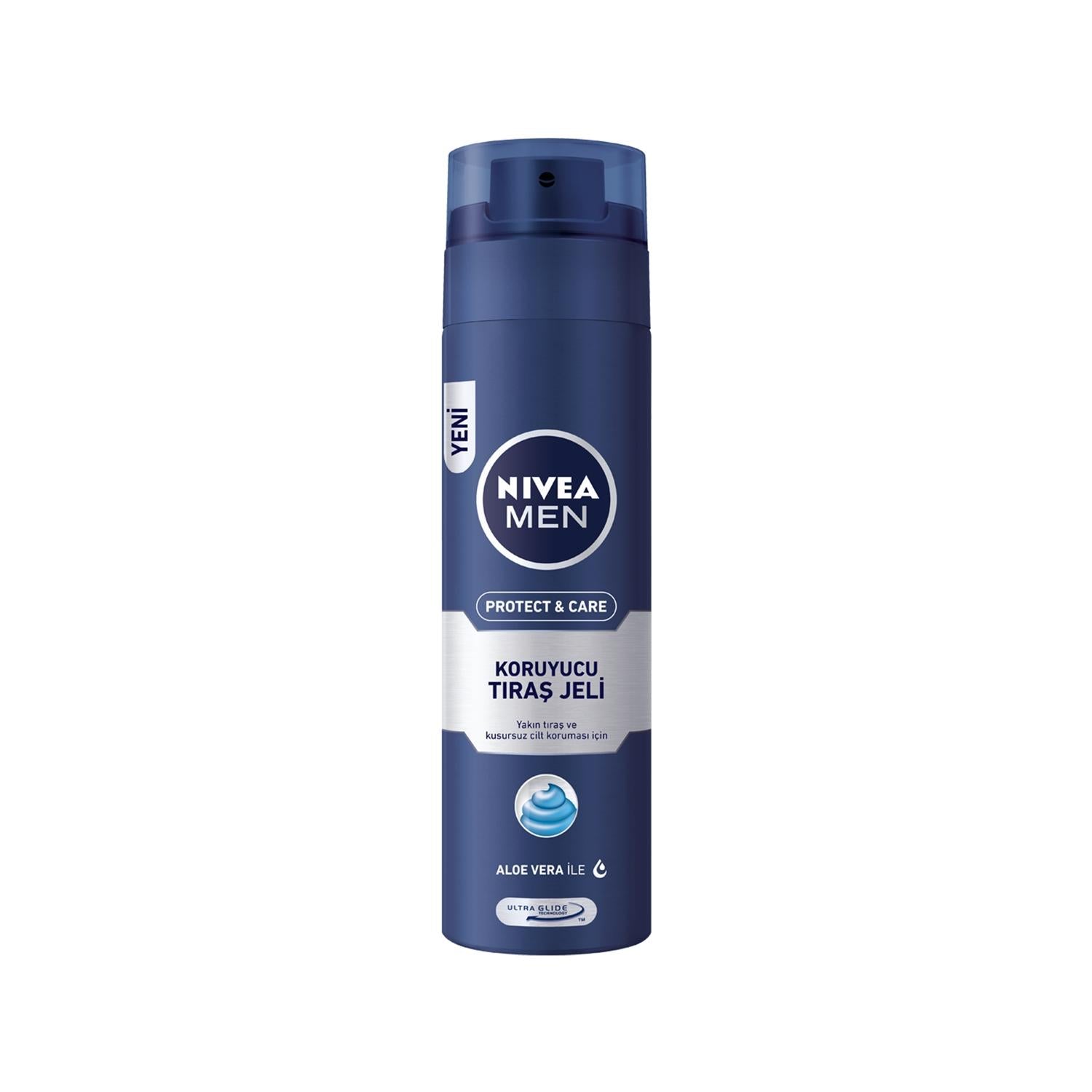 Nivea Men Protect&Care Shaving Gel 200ml - Smooth Shave, Skin Protection - Glamourous Grace