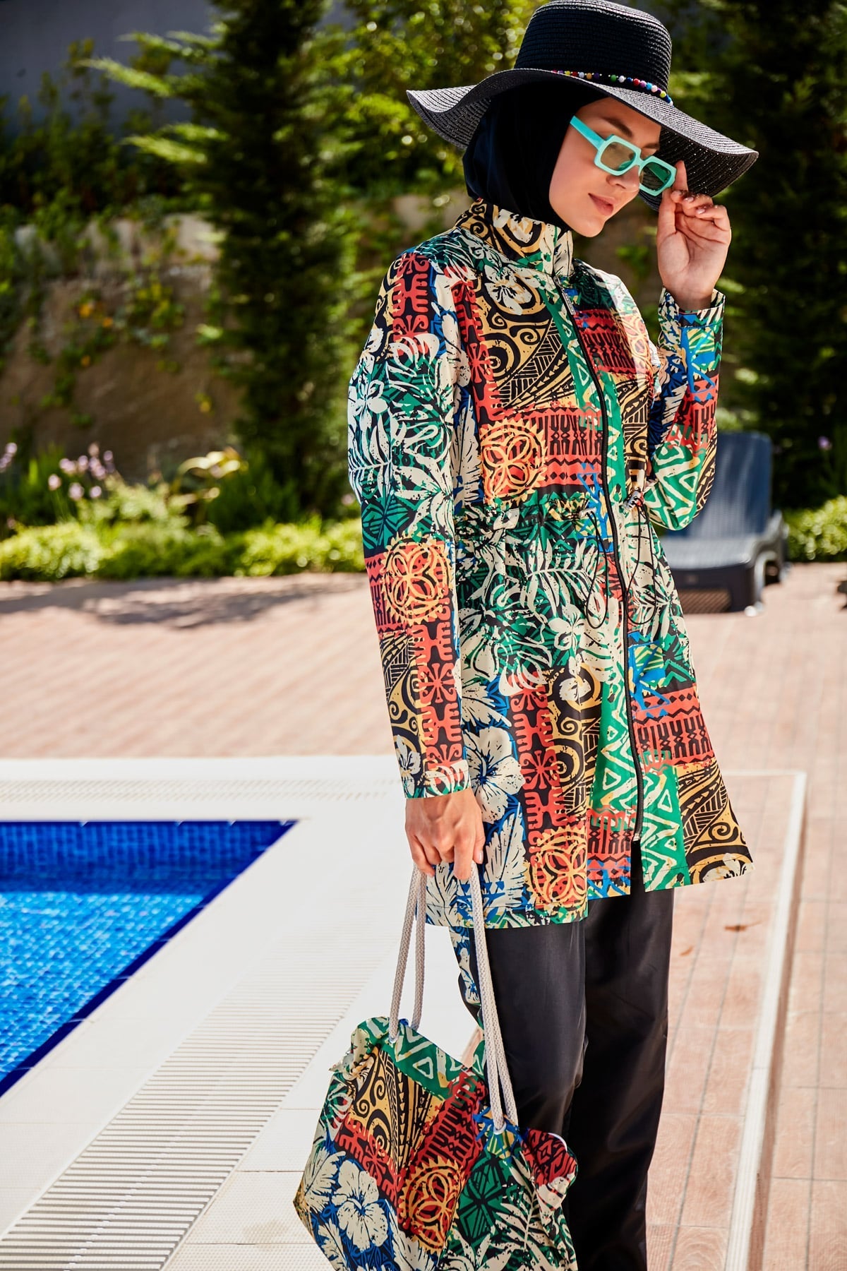 Full Coverage Hijab Swimsuit R2301 - Glamourous Grace
