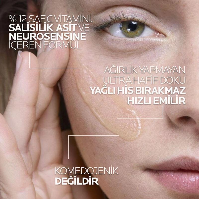 La Roche Posay C12 Antioxidant Face Serum - Illuminating, Anti-aging, Dermatologically Tested - 30 ml - Glamourous Grace