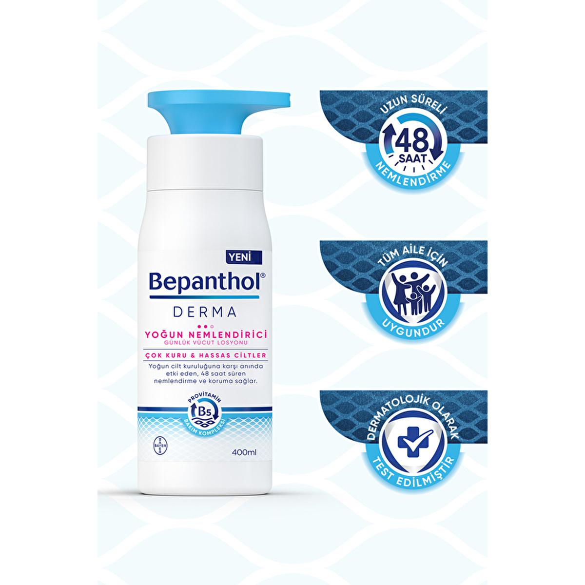 Bepanthol Derma: Intense Moisturizing Body Lotion for Dry, Sensitive Skin - 13.53 fl oz - Soothing Relief & Lasting Hydration - Glamourous Grace