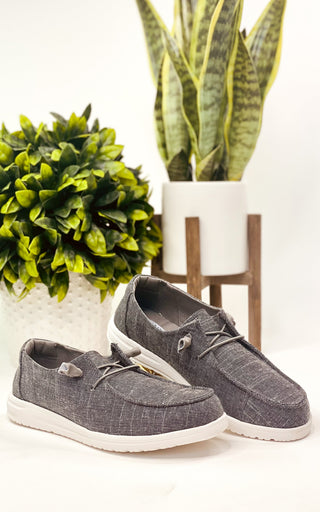 Maco Sneaker in Charcoal - Glamourous Grace
