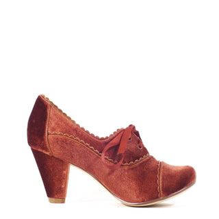 Madison Velvet Retro Heels - Glamourous Grace