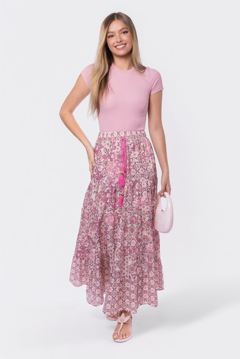 Madison Skirt (Pink) - Glamourous Grace