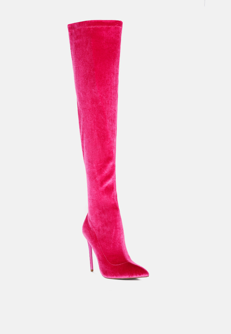 Madmiss Stiletto Calf Boots - Glamourous Grace