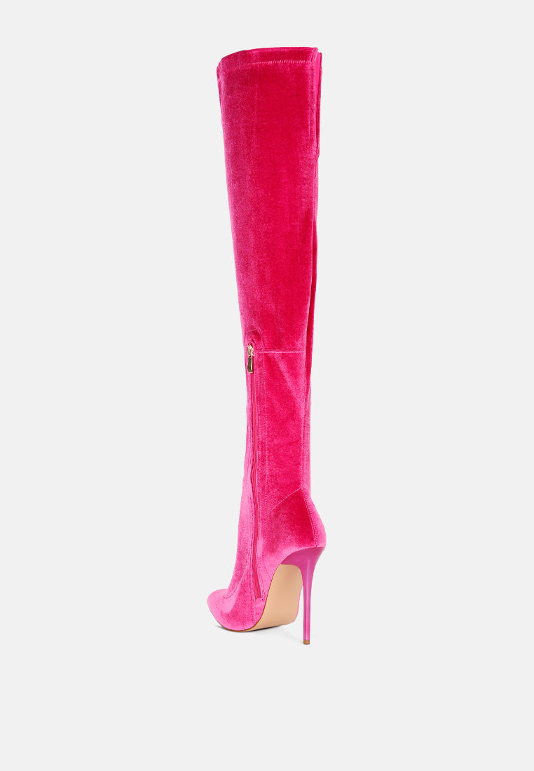 Madmiss Stiletto Calf Boots - Glamourous Grace