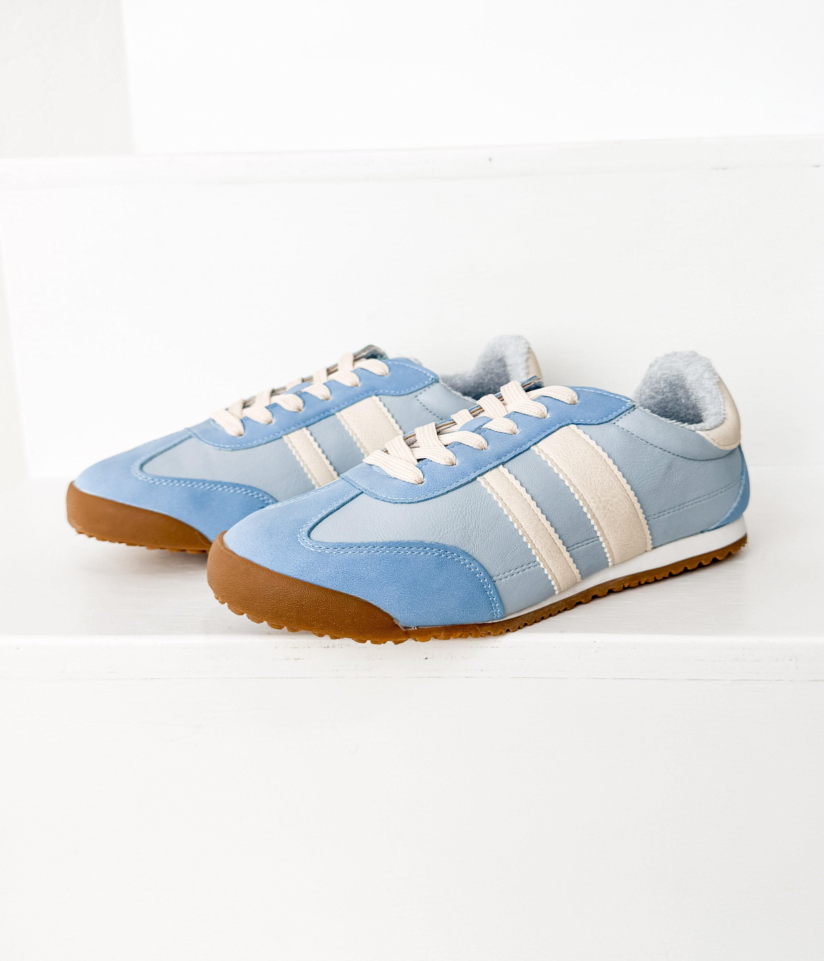 Madrid Sneaker in Light Blue - Glamourous Grace