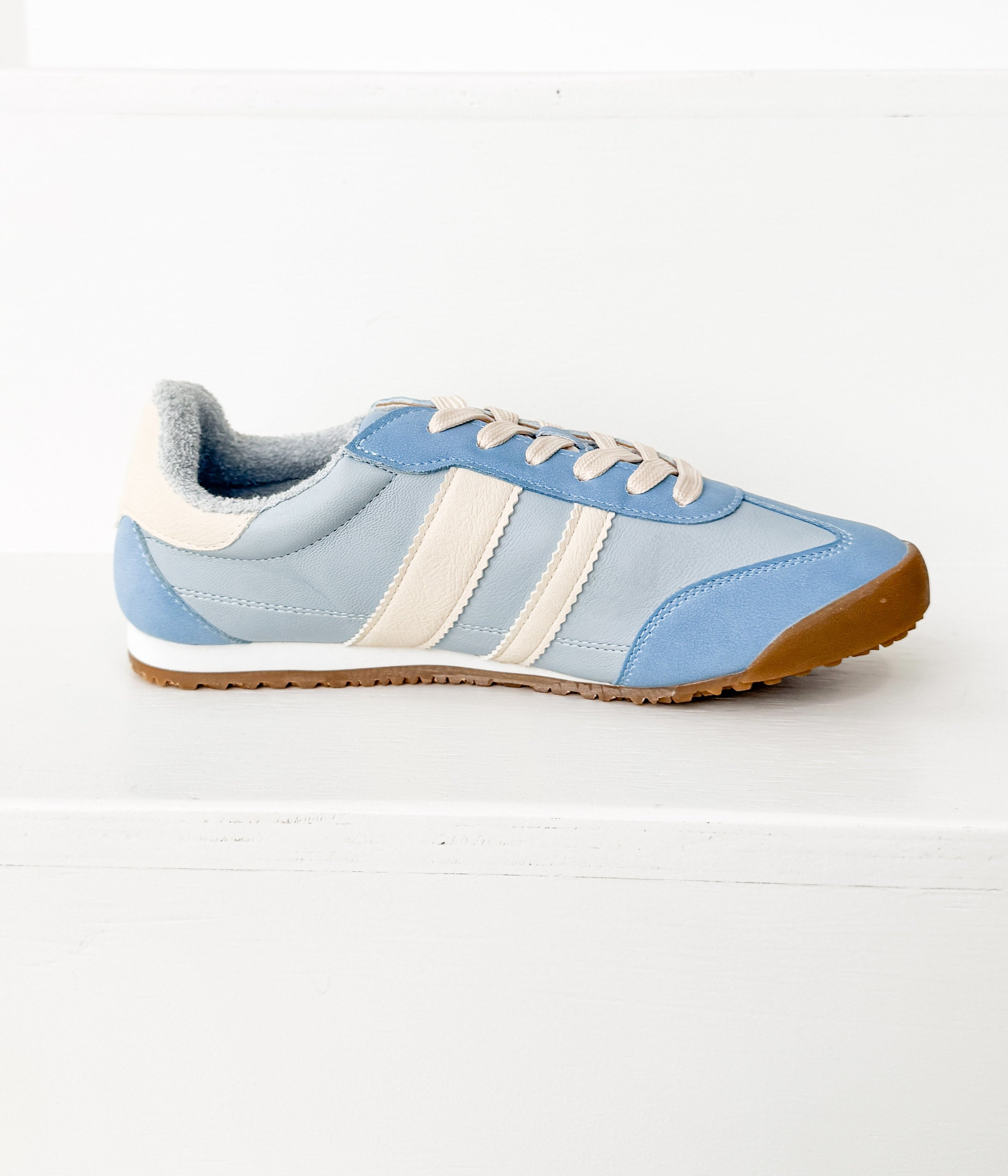 Madrid Sneaker in Light Blue - Glamourous Grace