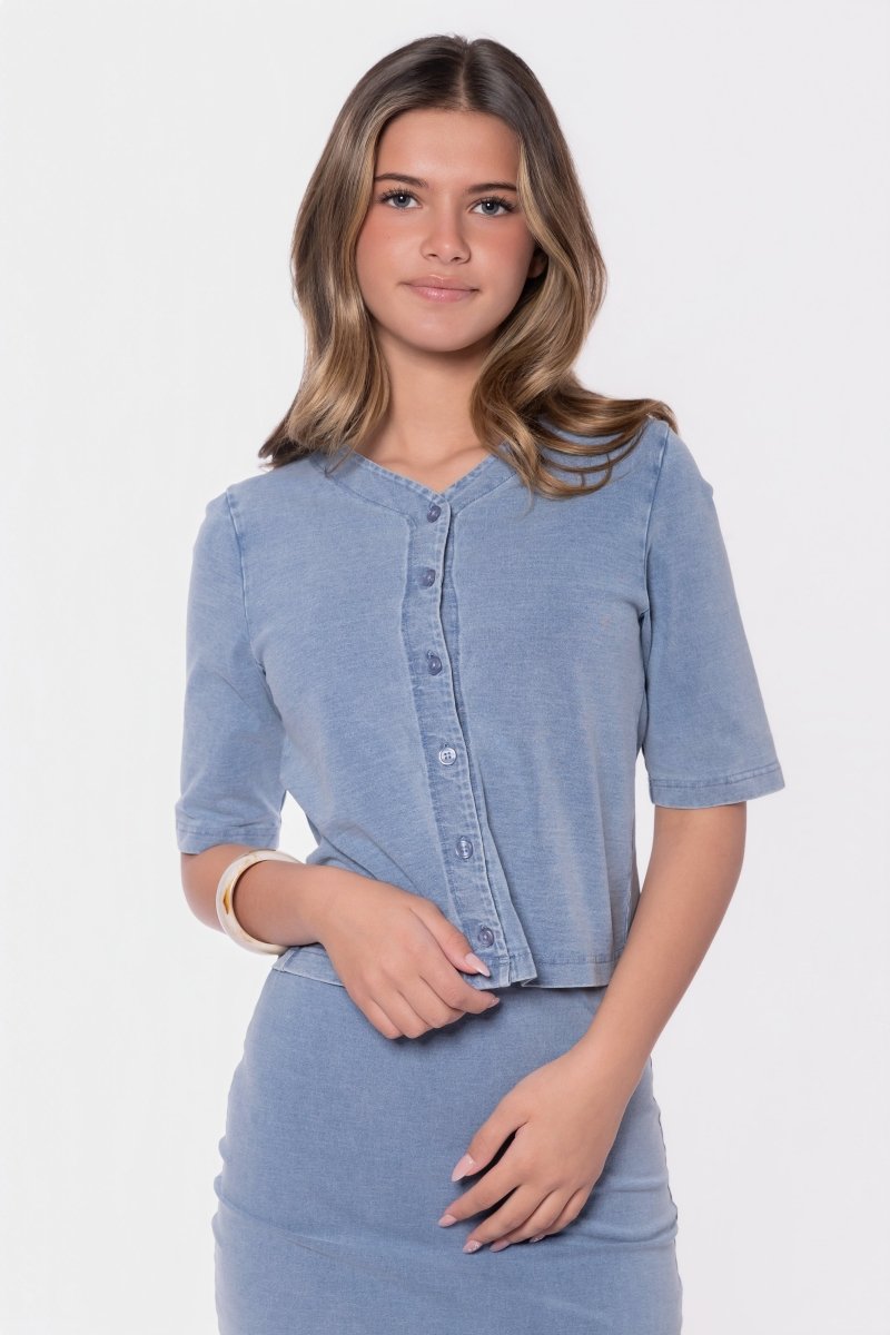 Maisy Top (Blue) - Glamourous Grace