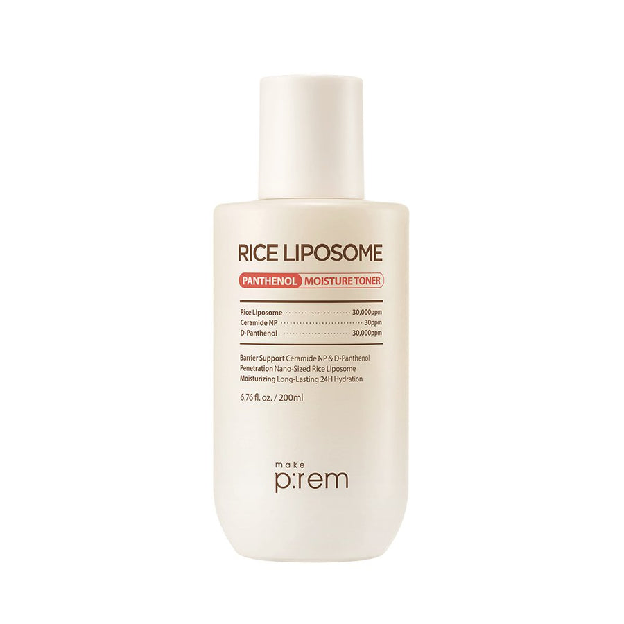 make p:rem Rice Liposome Panthenol Moisture Toner 200ml - Glamourous Grace