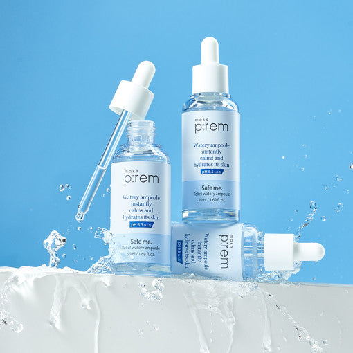 make p:rem Safe Me. Relief Watery Ampoule 50ml - Glamourous Grace