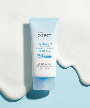 make p:rem UV Defense Me. Watery Capsule Sun Cream 50ml - Glamourous Grace